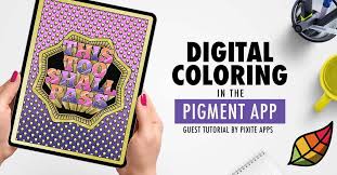 Push pack to pdf button and download pdf coloring book for free. Digital Coloring In The Pigment App Guest Tutorial By Pixite Apps