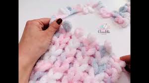 You can tighten up the squares by knitting every stitch through the back loop. How To Use Loop Yarn Easy Baby Blanket Youtube