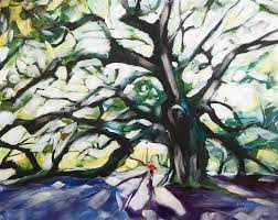 Oaks stronger than their pecan brethren. Angel Oak By Chris Wagner Acrylic Painting Ugallery