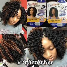 Freetress Wand Curls 4 Packs Needed Curly Crochet Hair Styles Wand Curl Crochet Hair Crochet Hair Styles