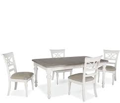 Santa Barbara 5 Piece Dining Set Saltbox White 5 Piece Dining Set 44 W X 72 112 D X 30 H Santa Barbara Dining Table Dining 5 Piece Dining Set Dining Set