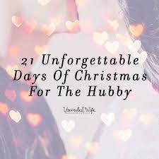 We did not find results for: 21 Unforgettable Days Of Christmas For The Hubby