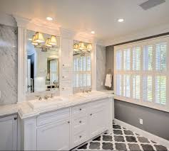 Crown Molding Around Mirrors Trim Master Bath Like Crown Molding For Guest Baths Too Bathroom Design Inspiration White Master Bathroom Traditional Bathroom