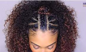 Fulani braids are usually done with cornrows in the front and box braids in the back, and they've made a some hair types may not hold a braided style as long as others. Braids In Front Curly Hair In Back Novocom Top
