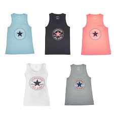 Details About Converse All Star Cp Logo Vest Womens Skate Clothing Tank Top Shirt Singlet