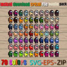 Among Us Svgbundle Among Us 70 Colorsbundle Packamong Us Etsy In 2020 Etsy Help Things To Sell Svg