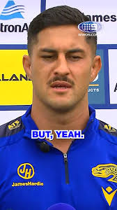 Dylan Brown faces the media after announcing his Knights move. 🗣️, #9WWOS  #NRL