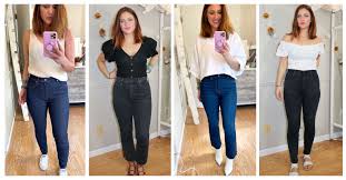 Everlane describes these as their 'cheeky' jean, and you know what, they'd be right. Everlane Denim Try On How These Jeans Really Fit The Mom Edit