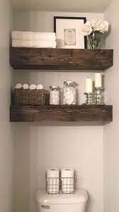 Those are some shelf designs that you can imitate for the bathroom. Bathroom Shelf Decor Ideas Besthomish
