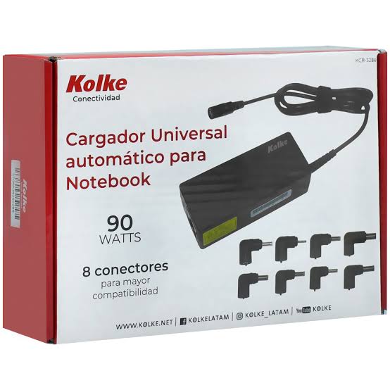 KOLKE CARGADOR UNIVERSAL PARA NOTEBOOK