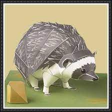 Yamaha Animals Papercraft Southern African Hedgehog Hedgehog Craft Paper Animals Paper Crafts Origami