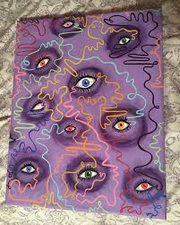 Shop by subject, style, room, best sellers & more. Trippy Eye Painting Done In Acrylic Mushroom Meadows Facebook