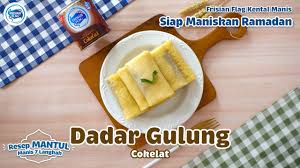 Rolled pancake/omelette) is a popular traditional kue (traditional snack) of sweet coconut pancake. Resep Dadar Gulung Cokelat Frisian Flag Indonesia