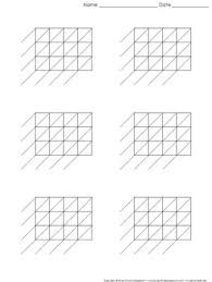 lattice multiplication blank practice sheet 4 digit by 3 digit multiplication