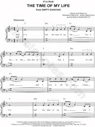Bill Medley Jennifer Warnes I Ve Had The Time Of My Life Sheet Music Easy Piano In F Major Transposable Download Print Easy Piano Piano Music Sheet Music