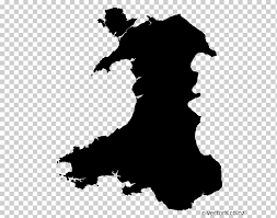 Km, wales is a country located in the southwestern region of the united kingdom. Flag Of Wales Map Map Monochrome Black Silhouette Png Klipartz
