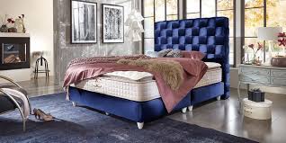 Check spelling or type a new query. Boxspringbett 180x200 Royalblau Hotelbett Mit Matratze Und Topper Miami Moebella24