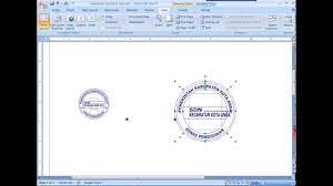 Tempat usaha atau badan usaha pasti memerlukan stempel baik dalam hal surat menyurat atau untuk bon usaha. Membuat Logo Stempel Sekolah Dengan Microsoft Word Youtube