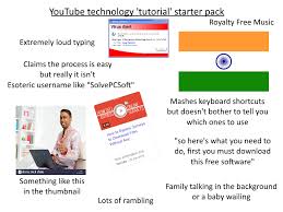 Youtube Technology Tutorial Starter Pack R Starterpacks Starter Packs Know Your Meme