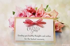What to write on a funeral flower card? Get Well Soon