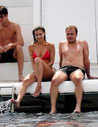 Mario Gotze and stunning girlfriend Ann-Kathrin Brommel relax on a yacht  after impressive Borussia Dortmund comeback | The Sun