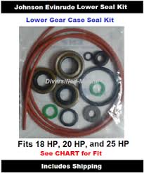 Details About Evinrude Lower Unit Gear Case Seal Kit Fits 20 Hp 18 2684 See Chart