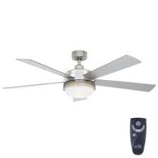 Hampton Bay Sussex Ii 52 In Indoor Brushed Nickel Ceiling Fan With Light Kit And Remote Control Al694 Bn The Home Depot In 2020 Ceiling Fan Ceiling Fan With Light Brushed Nickel