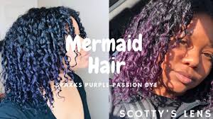 How To Dye Natural Hair Purple Sparks Purple Passion Scotty S Lens Youtube
