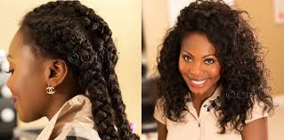 To make the halolook more natural, stop the strands with transparent elastic or directly with the hair. Easy Braid Out On Straight Natural Hair Onyc Hair Fro Out