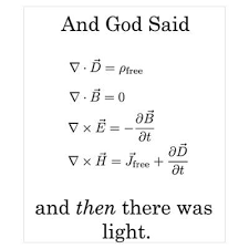 God Said Maxwell S Equations By Admin Cp1185296 Cafepress Physics And Mathematics Physics Humor Equations