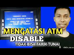 Saya kurang tau jelas terkadang masalahnya dimana, padahal. Cara Mengatasi Atm Disable Tidak Bisa Tarik Tunai Youtube