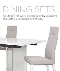 Zenith modern white extendable dining table. Dining Rooms Dining Sets El Dorado Furniture