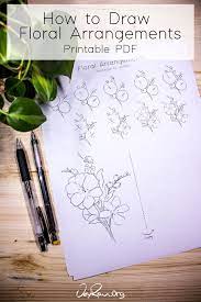 How To Draw Flowers Step By Step Printable Pdf Workbook Jeyram Spiritual Art Flower Drawing Flower Drawing Tutorials Floral Design Drawing