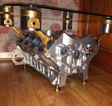 Automotive Furniture Engine Block Table Car Part Furniture Automotive Decor
