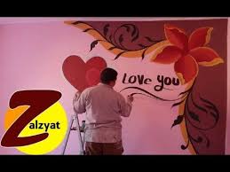 رسم وردة فى غرفة نوم Youtube