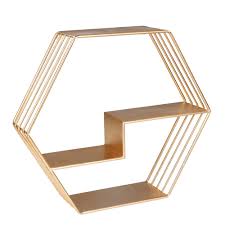 It offers a modern take on shelving and comes equipped with five tiers of shelves to let you showcase your valuables in an elegant manner. Gold Wall Display Shelves You Ll Love In 2021 Wayfair