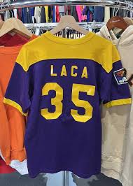 35 Laca World jai alai jersey post number eight (eBay $29.99  https://www.ebay.com/itm/145393828052 ) Second Worn store