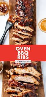 Oven Baked Bbq Ribs Recipe Recipe Baked Bbq Ribs Bbq Recipes Ribs How To Cook Ribs