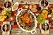 Turkey Garnish With Fruits