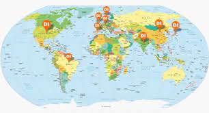 El reino unido, oficialmente reino unido de gran bretaña e irlanda del norte o de forma abreviada ru, es un país soberano e insular ubicado al noroeste de la europa continental. Mapa Mundi Mostrando As Localidades Onde O Design Inclusivo E Download Scientific Diagram