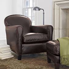 Eiffel Leather Chair In Chairs Crate And Barrel I Dream Big Leather Chair Leather Club Chairs Mid Century Leather Chair