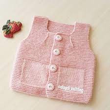 orgu bebek yelegi 0 3 aylik yapim asamalari baby knitting patterns bebek yelek orgu