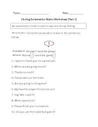 Circling Exclamation Marks Worksheet Part 1 Punctuation Worksheets Exclamation Mark Worksheets