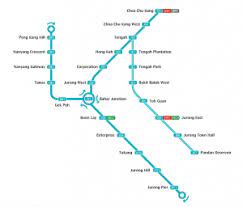 Phase one (highlighted in pink) comprises 10 stations linking choa chu kang to boon lay and tawas; Jurong Region Line Land Transport Guru