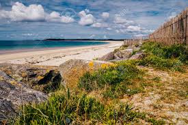 The morbihan is the south eastern department of brittany. Beach Of Landrezac Sarzeau Morbihan Brittany Bretagne France Stock Photo Picture And Royalty Free Image Image 88594429