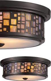 Tiffany style stained glass mission 2 light table lamp 16 shade handcrafted new #chloe #tiffanymission. Arts Crafts Mission Craftsman And Prairie Style Ceiling Lights Deep Discount Lighting