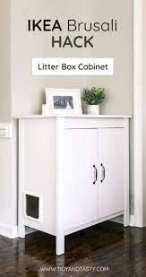 Pin By Megan Mossy On Pets Litter Box Furniture Ikea Brusali Cat Litter Box Furniture
