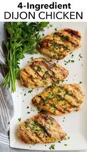 Grilled Dijon Chicken Made With Just A Few Basic Ingredients Yet It S Perfectly Zesty And Tasty Grilled Chicken Recipes Grilled Chicken Recipes Dijon Chicken