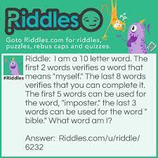 Play wordle game with eight letter words! I Am A 10 Letter Word The First 2 Words Verifies A Word That Me Riddles Answewr Riddles Com