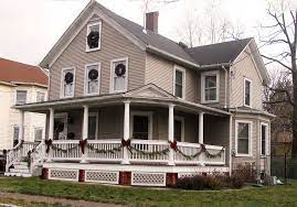 Thinking of having it painted vs stained, gray floor and white rails and spindles.but would h white blend n too much with the off white siding? Porch Skirting Mistakes Old House Guy